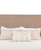 Shallow Buttoned Headboard (Suede)