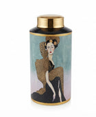Ginger Jar with Lady Design – Large – CER-FC26005A