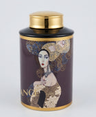 Ginger Jar with Lady Design – Medium – CER-FC26005B