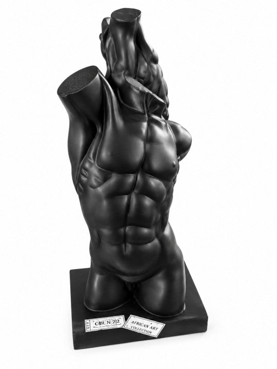 Black Male Torso Sculpture – CER-G785