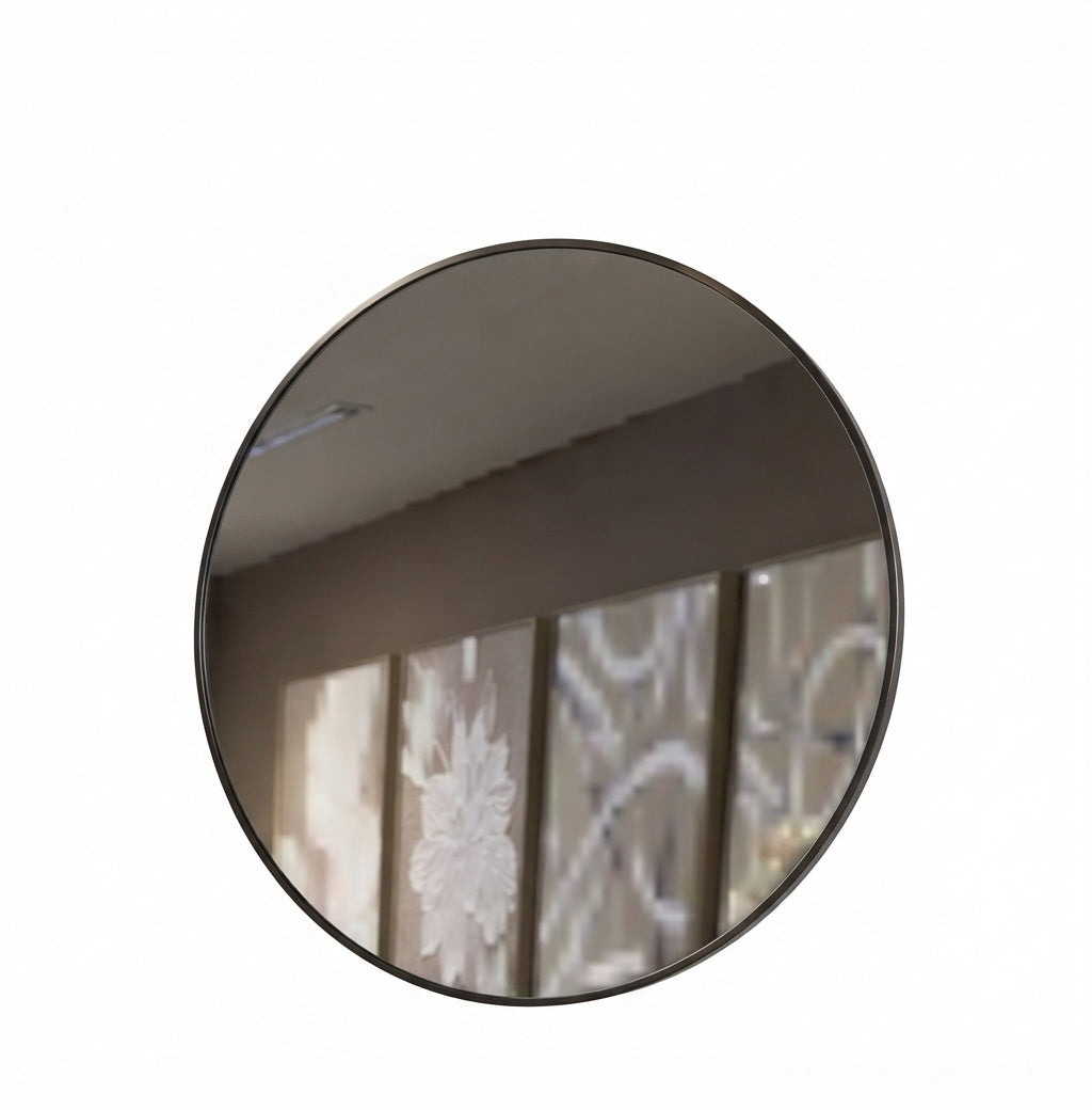 Black Round Mirror – MRR-FC26108 / MRR-FC26109 – 800 mm diameter