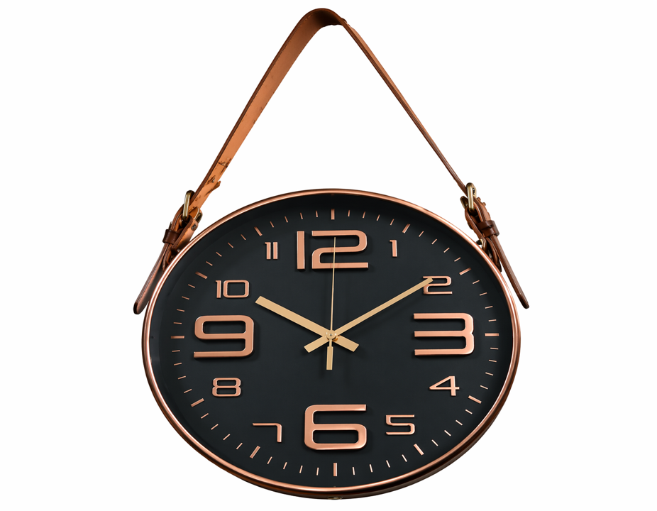 Wall Clock – Gold and Black Dial – CER-CB007