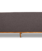 Jansen three seater couch charcoal linen back view