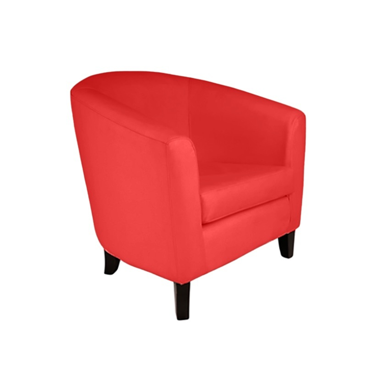 Carla Tub Armchair — Red