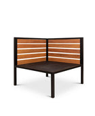 Lexi patio corner module frame from Pascal Furniture, angled view