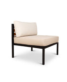 A Lexi patio middle module from Pascal Furniture, angled view
